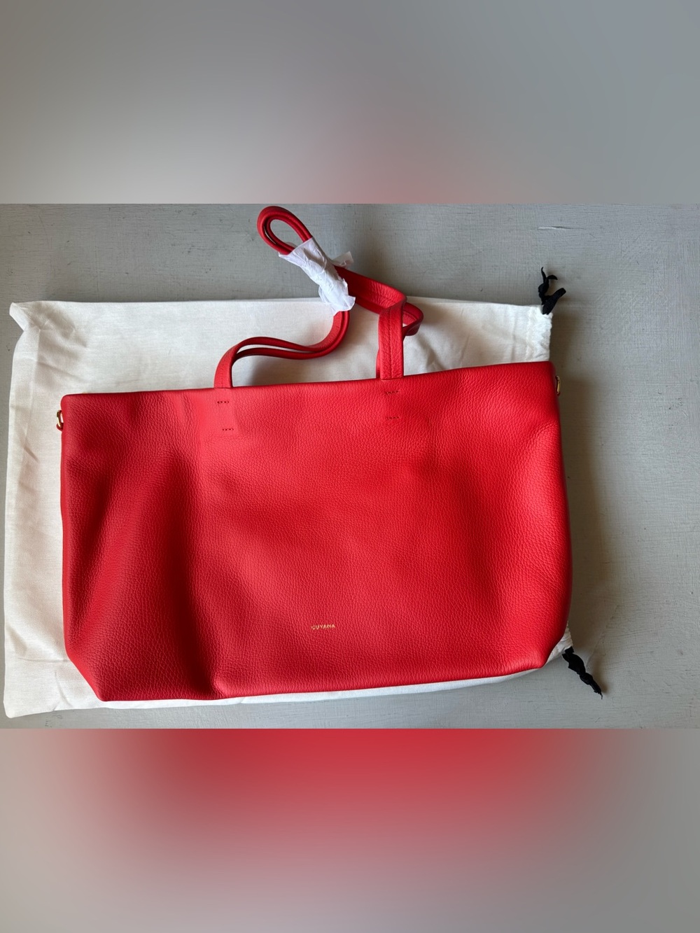 NWT Cuyana Small Easy Zipper Tote in Chili - Picture 7 of 12